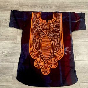 African Print Kaftan Dashiki Caftan Top Unisex. Made in Nigeria. Kampala